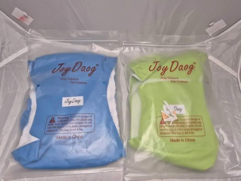 💥 NEW - JOY DAOG Washable Dog Diaper Wrap for Male Dog Size X-Large B4
